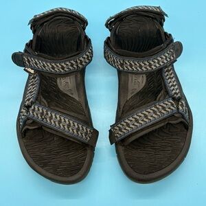 Teva Hurricane Men’s Hiking Trail Sandals Blue & Black Size 9